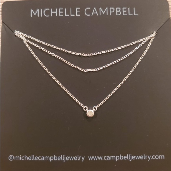 New Diamond Bezel Michelle Campbell Necklace - Picture 4 of 5
